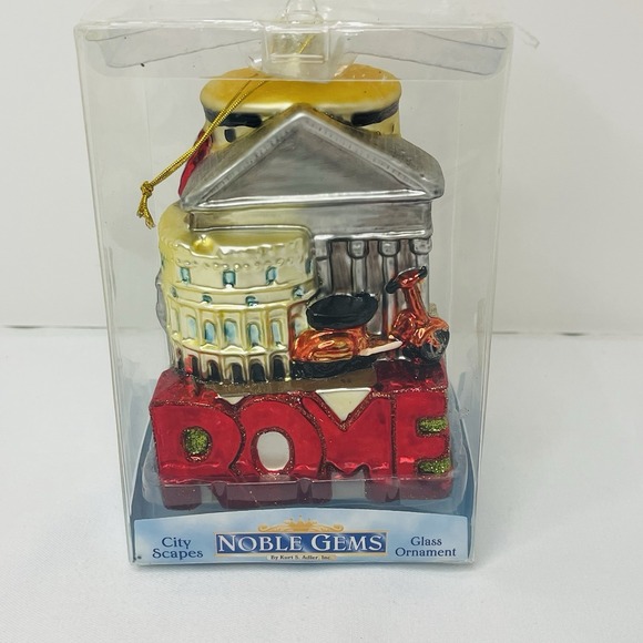 Kurt Adler Other - Kurt Adler Rome Cityscape Hanging Glass Christmas Tree Ornament, 5"